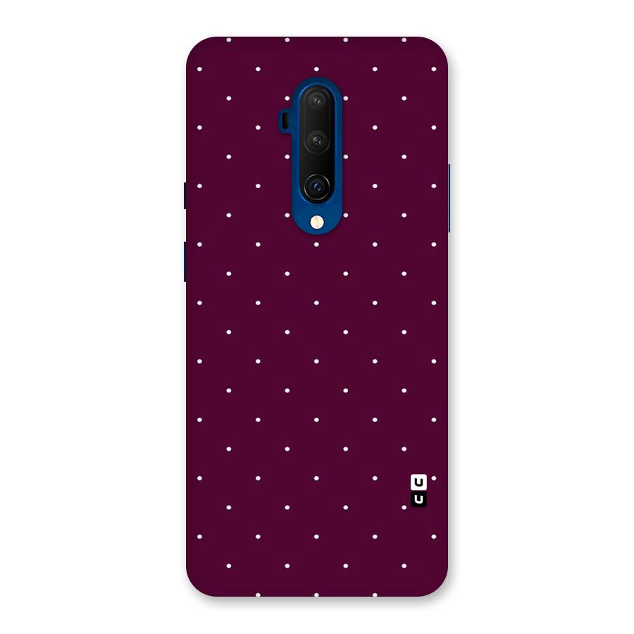 Purple Polka Back Case for OnePlus 7T Pro