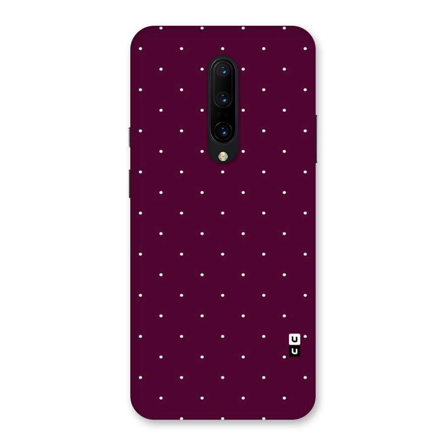 Purple Polka Back Case for OnePlus 7 Pro