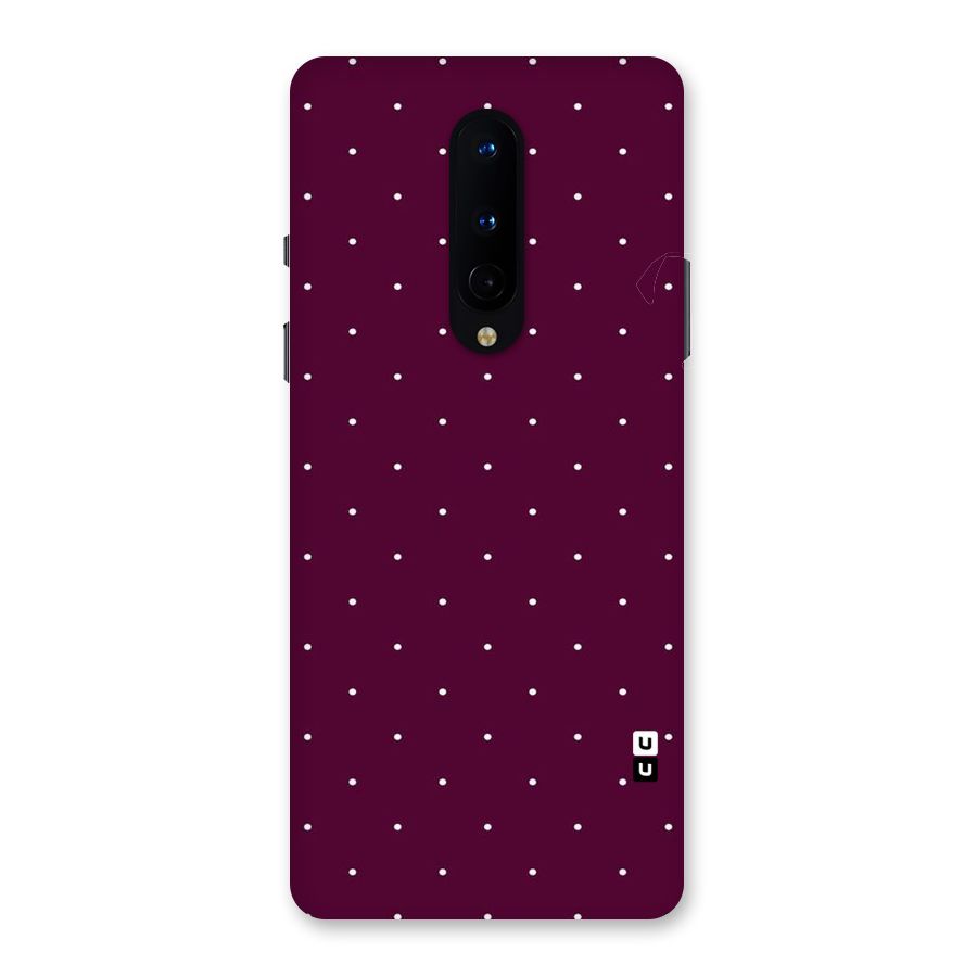 Purple Polka Back Case for OnePlus 8
