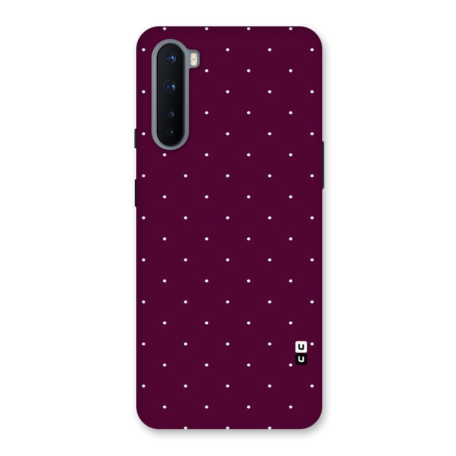 Purple Polka Back Case for OnePlus Nord