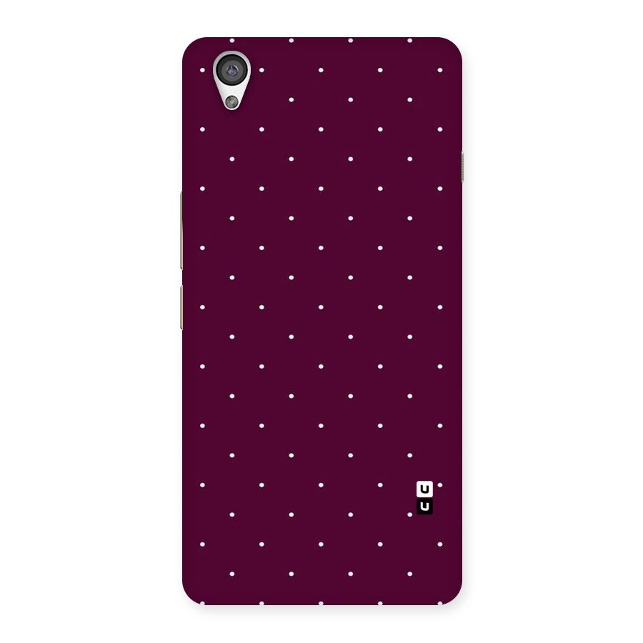 Purple Polka Back Case for OnePlus X