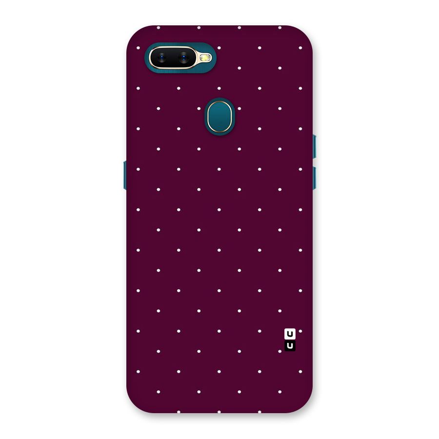 Purple Polka Back Case for Oppo A11k