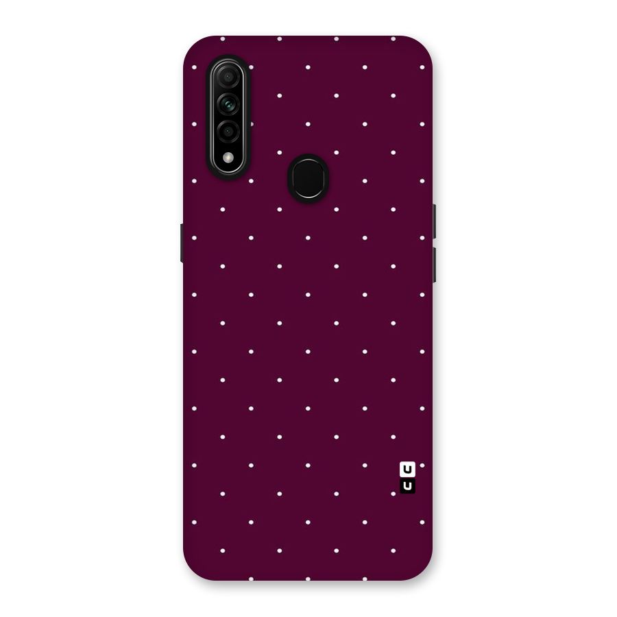 Purple Polka Back Case for Oppo A31