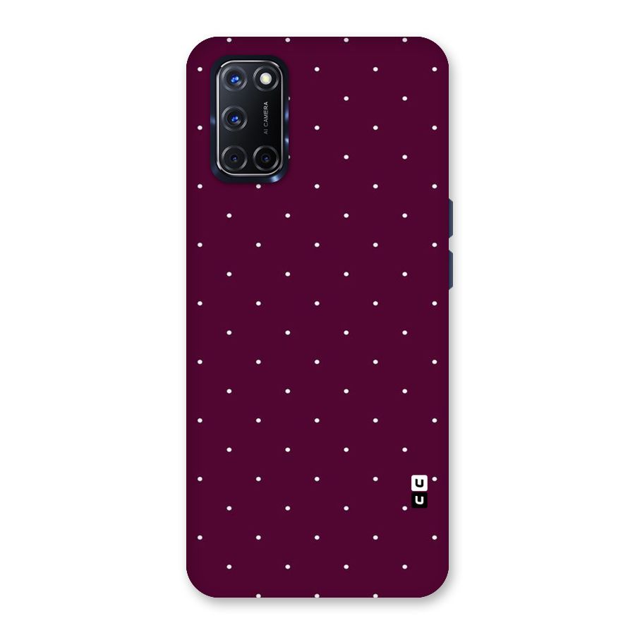 Purple Polka Back Case for Oppo A52