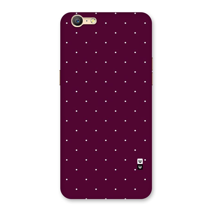Purple Polka Back Case for Oppo A57