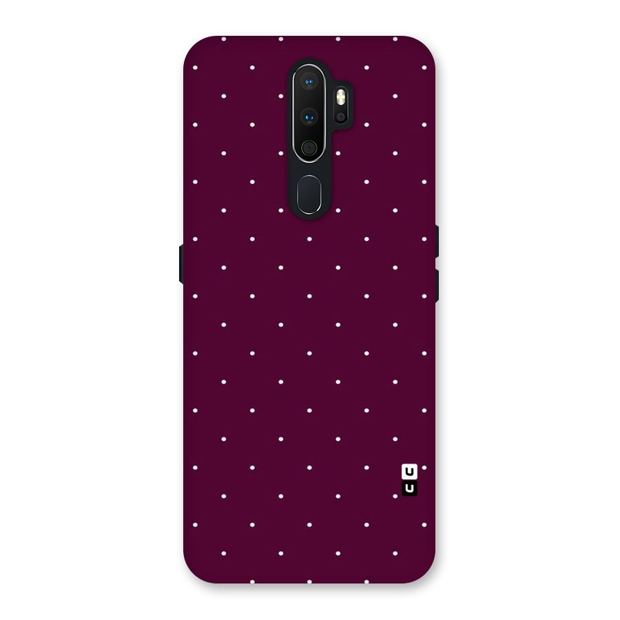 Purple Polka Back Case for Oppo A5 (2020)