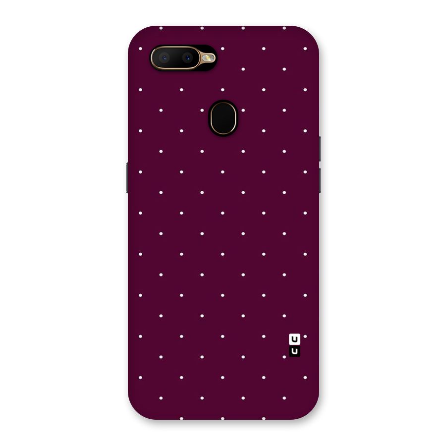 Purple Polka Back Case for Oppo A5s