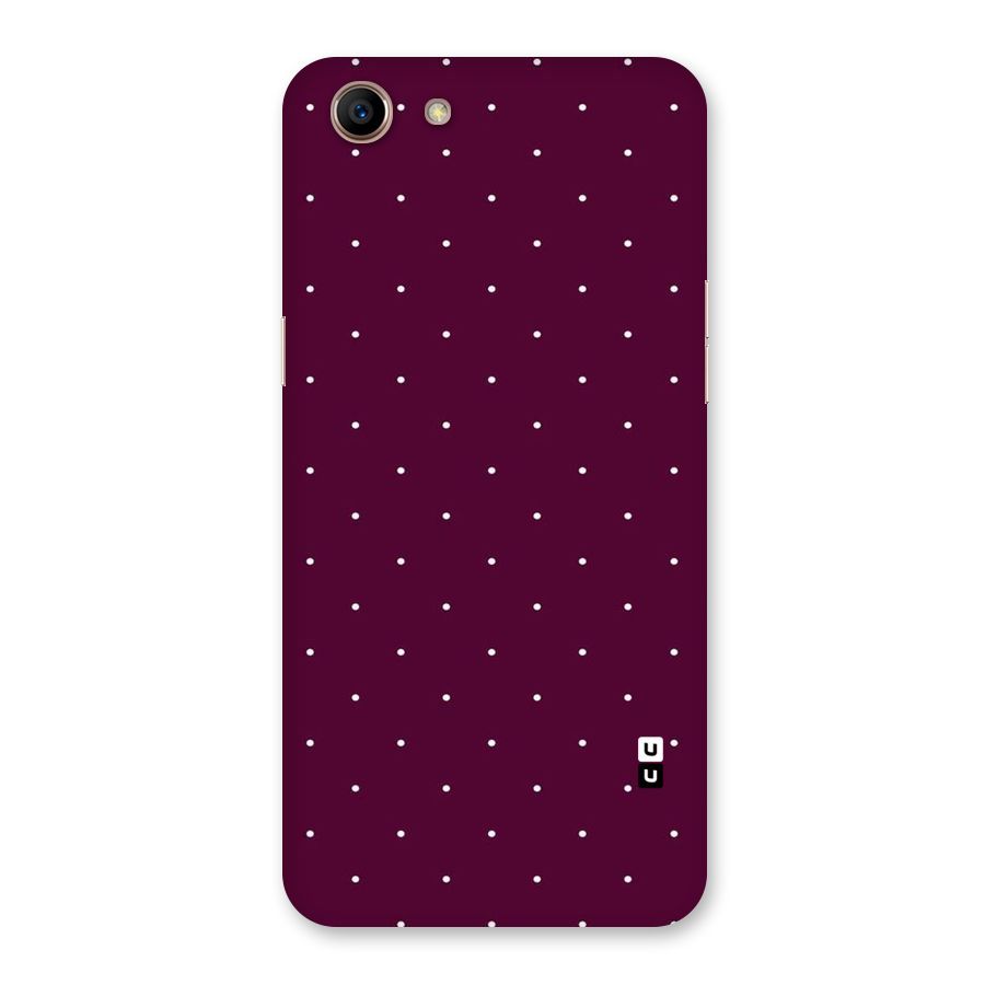 Purple Polka Back Case for Oppo A83 (2018)