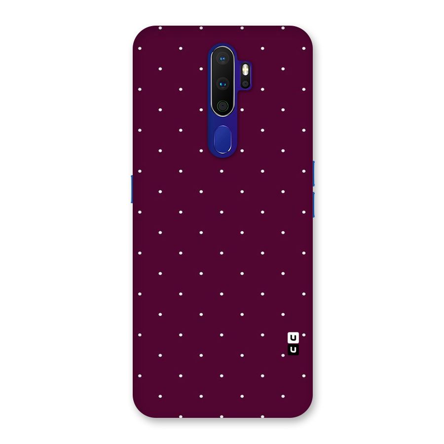 Purple Polka Back Case for Oppo A9 (2020)