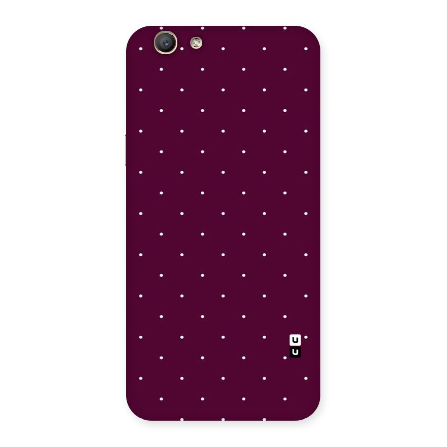 Purple Polka Back Case for Oppo F1s