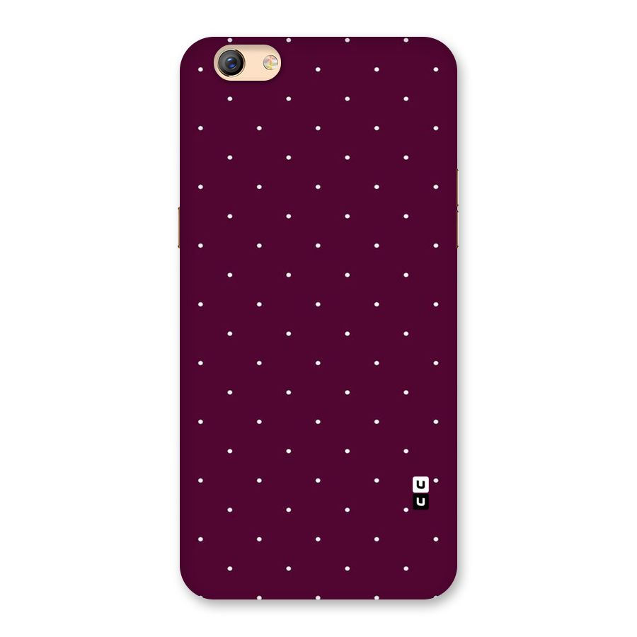 Purple Polka Back Case for Oppo F3 Plus