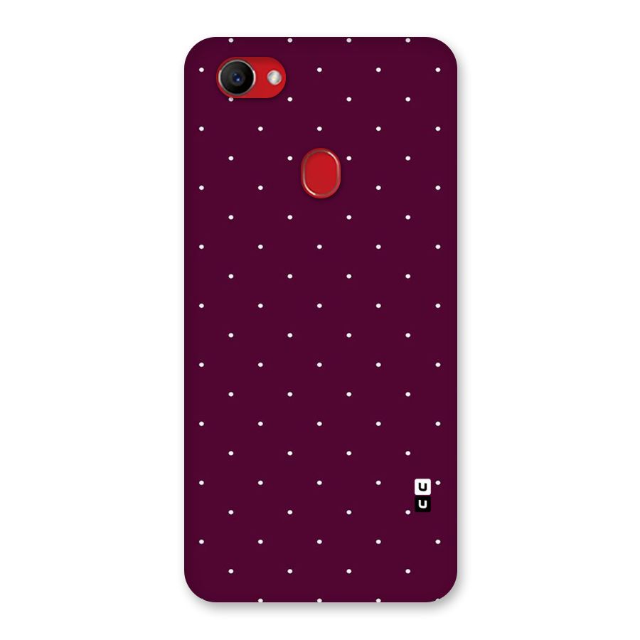 Purple Polka Back Case for Oppo F7