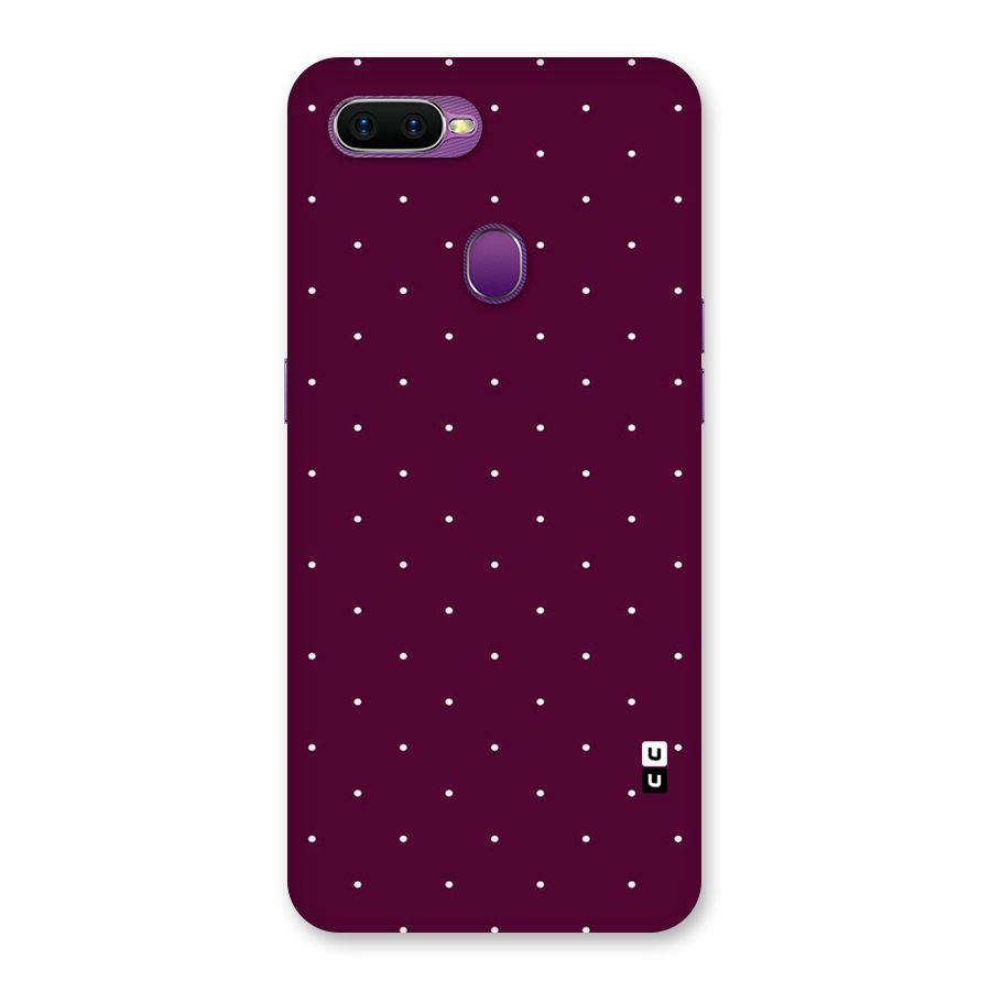 Purple Polka Back Case for Oppo F9