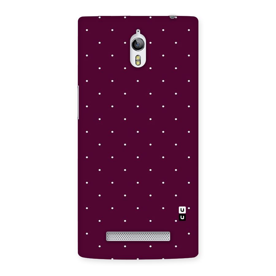 Purple Polka Back Case for Oppo Find 7