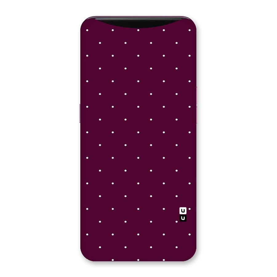 Purple Polka Back Case for Oppo Find X