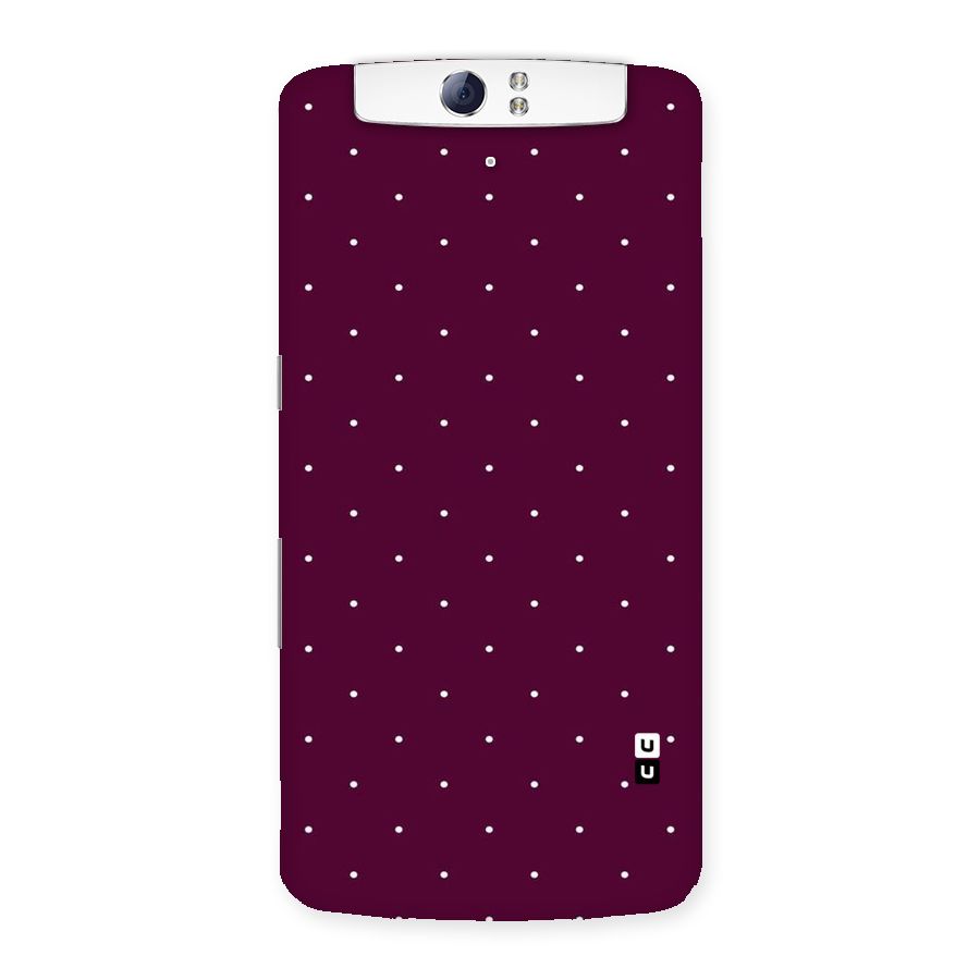 Purple Polka Back Case for Oppo N1