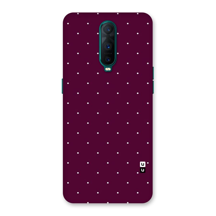 Purple Polka Back Case for Oppo R17 Pro
