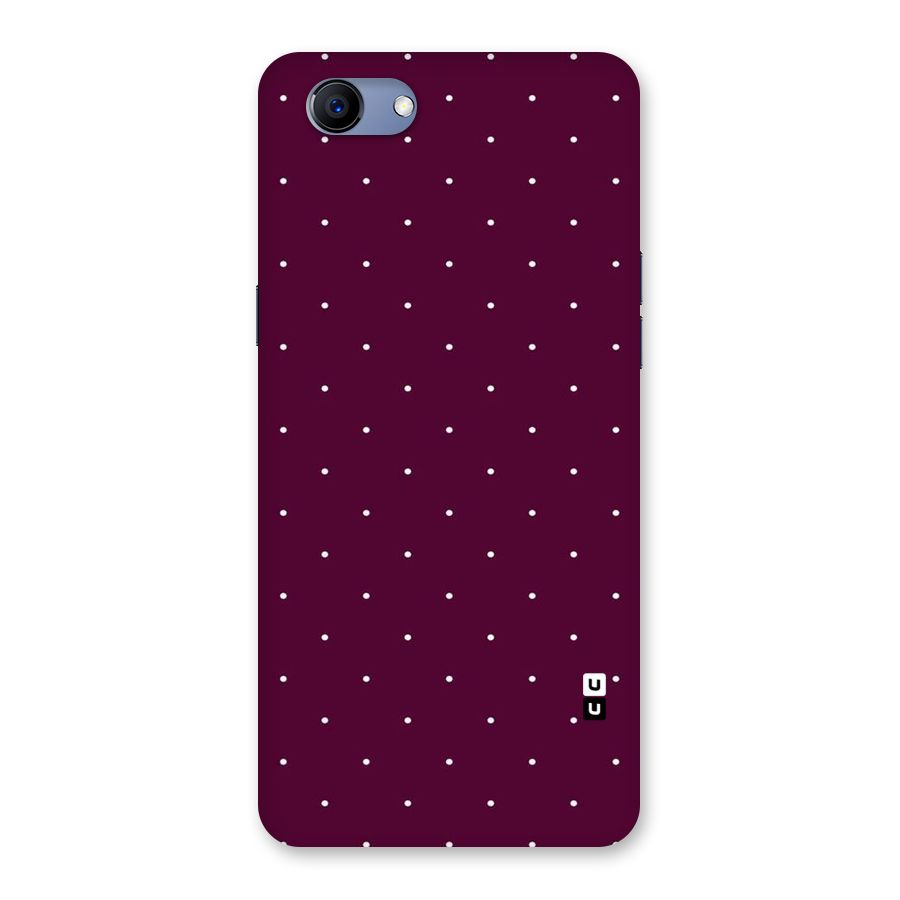 Purple Polka Back Case for Oppo Realme 1