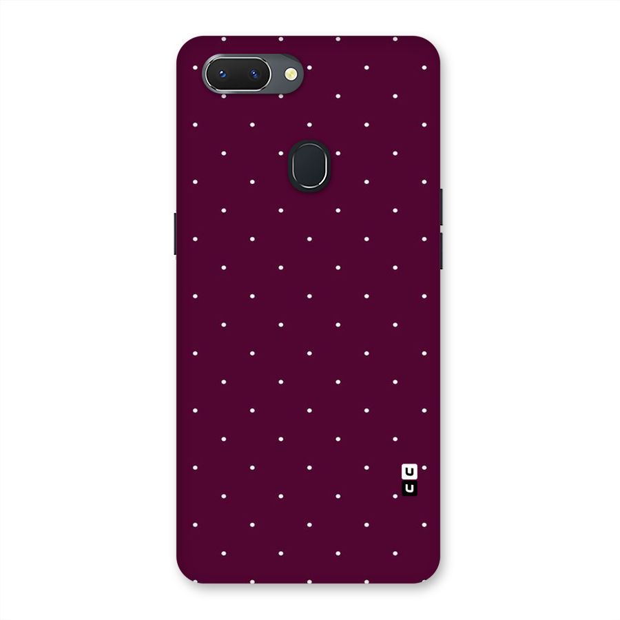 Purple Polka Back Case for Oppo Realme 2
