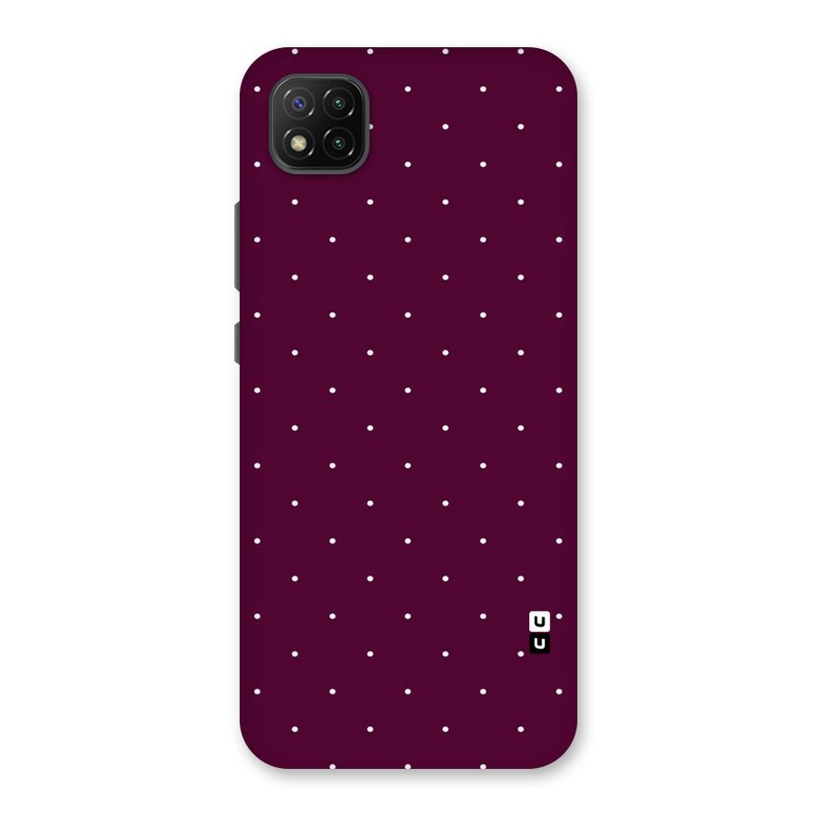 Purple Polka Back Case for Poco C3