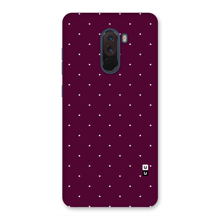 Purple Polka Back Case for Poco F1
