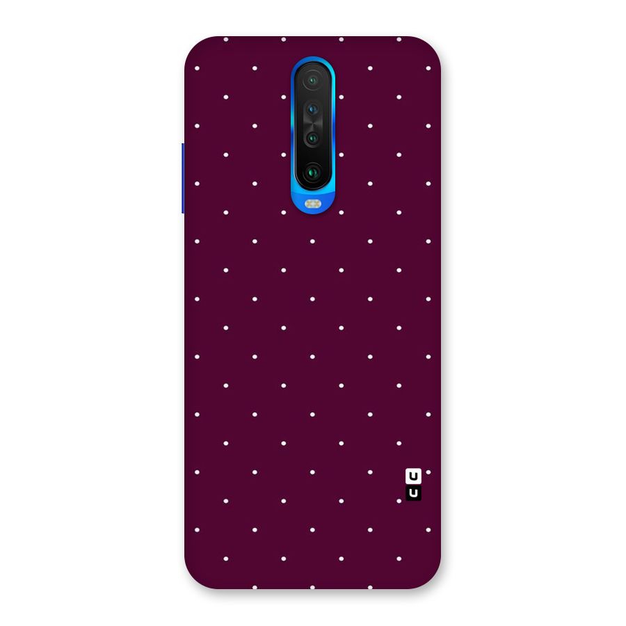 Purple Polka Back Case for Poco X2