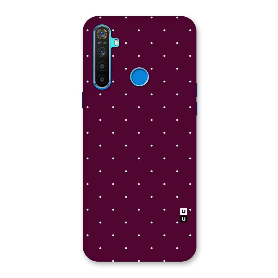 Purple Polka Back Case for Realme 5