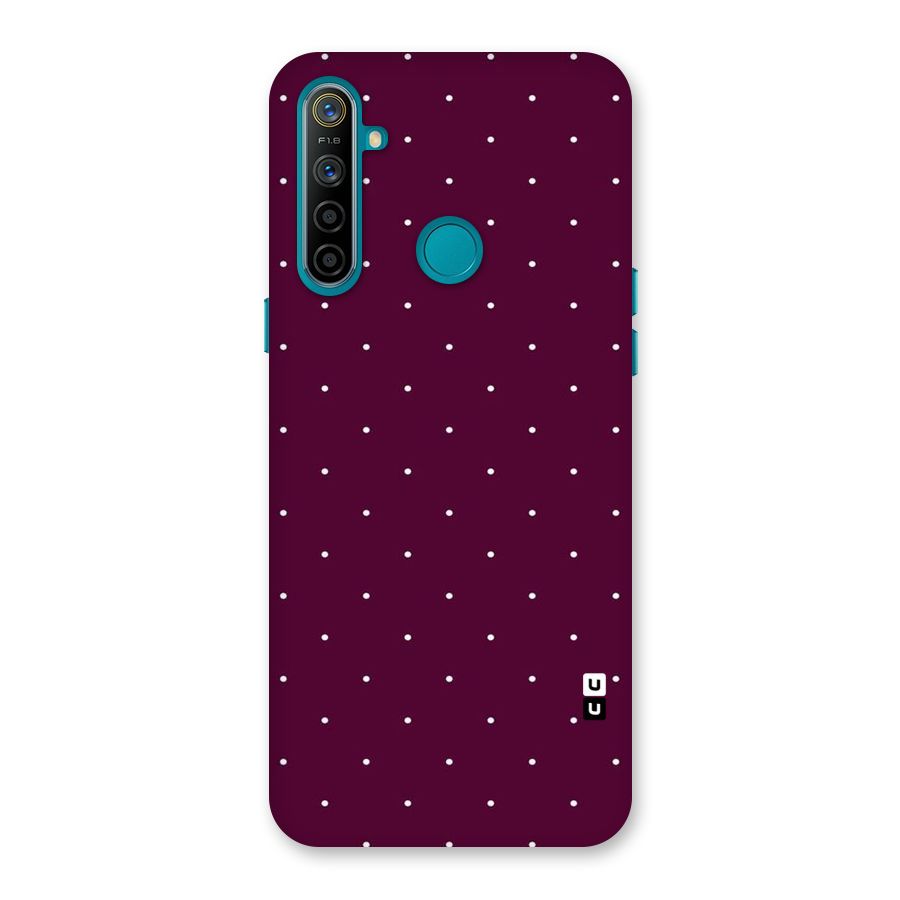 Purple Polka Back Case for Realme 5i