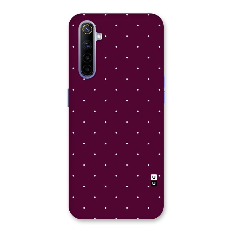 Purple Polka Back Case for Realme 6