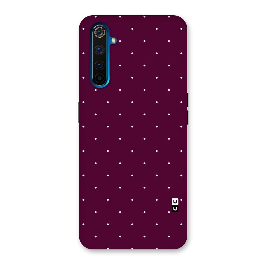 Purple Polka Back Case for Realme 6 Pro