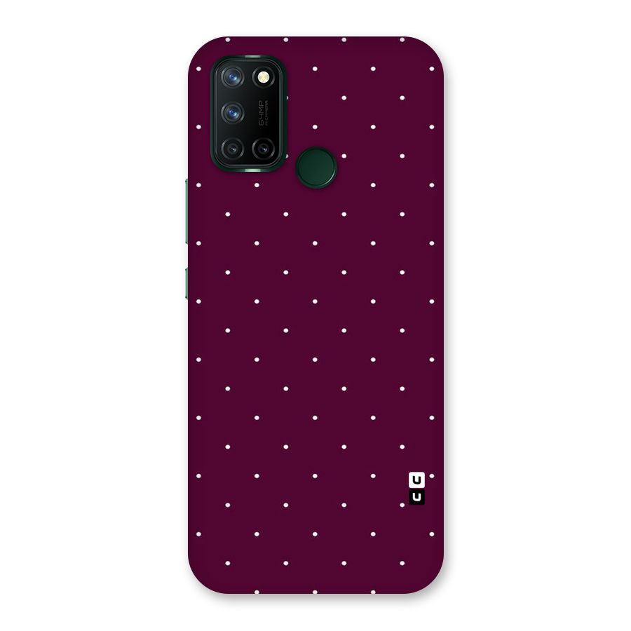 Purple Polka Back Case for Realme 7i