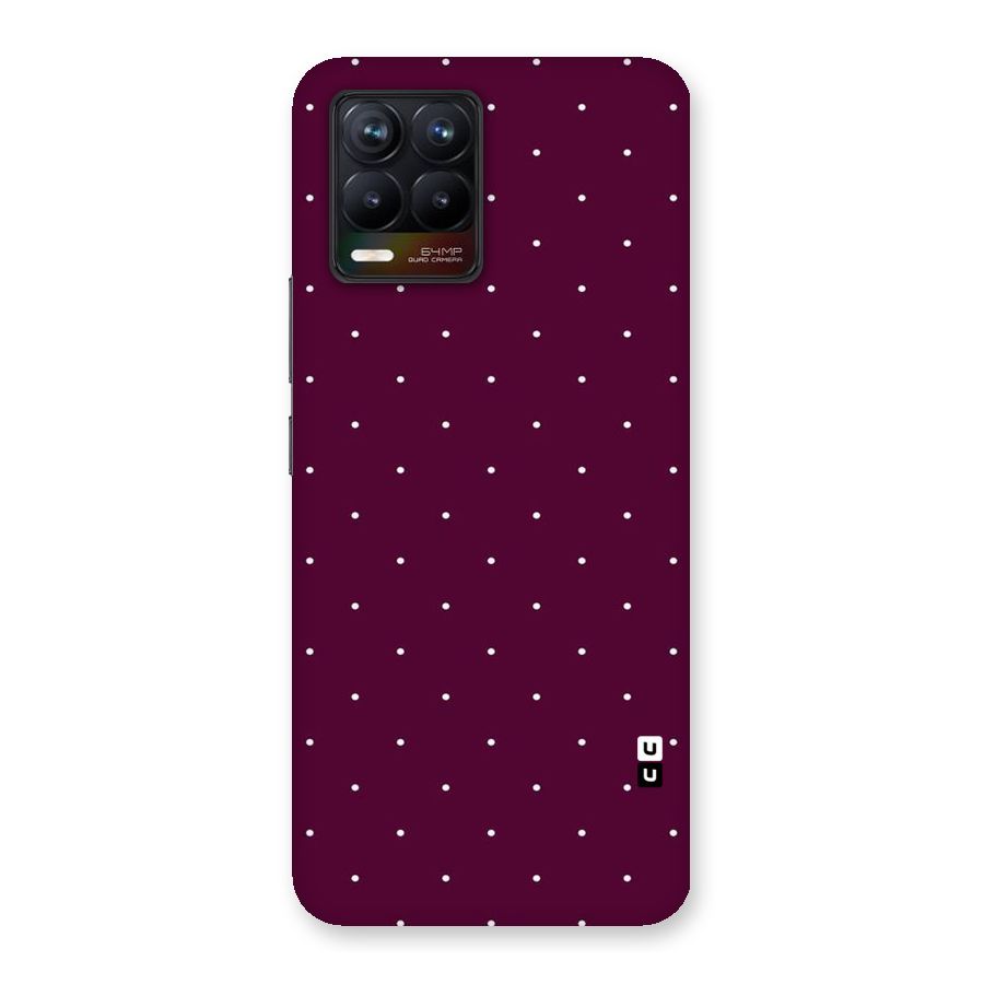 Purple Polka Back Case for Realme 8