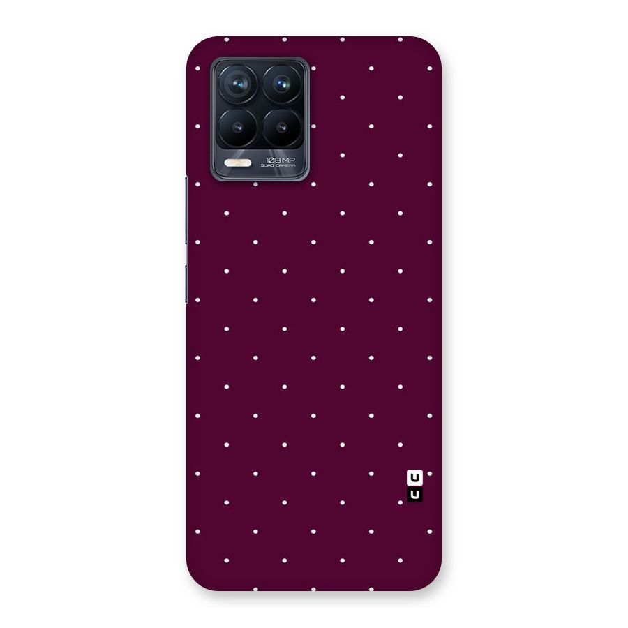Purple Polka Back Case for Realme 8 Pro