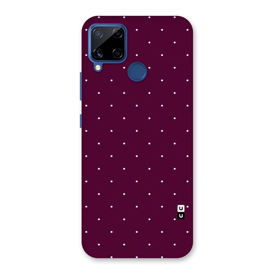 Purple Polka Back Case for Realme C12