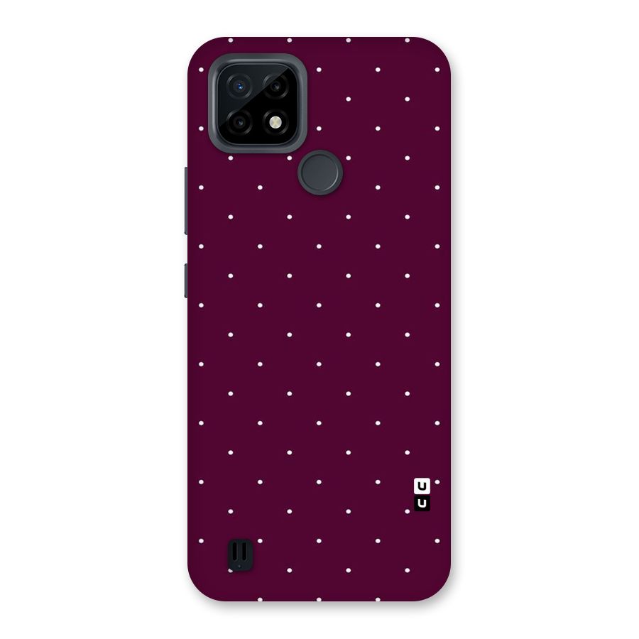 Purple Polka Back Case for Realme C21