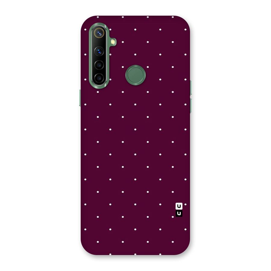 Purple Polka Back Case for Realme Narzo 10