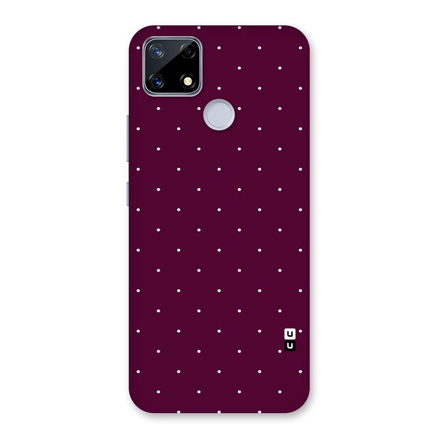 Purple Polka Back Case for Realme Narzo 20