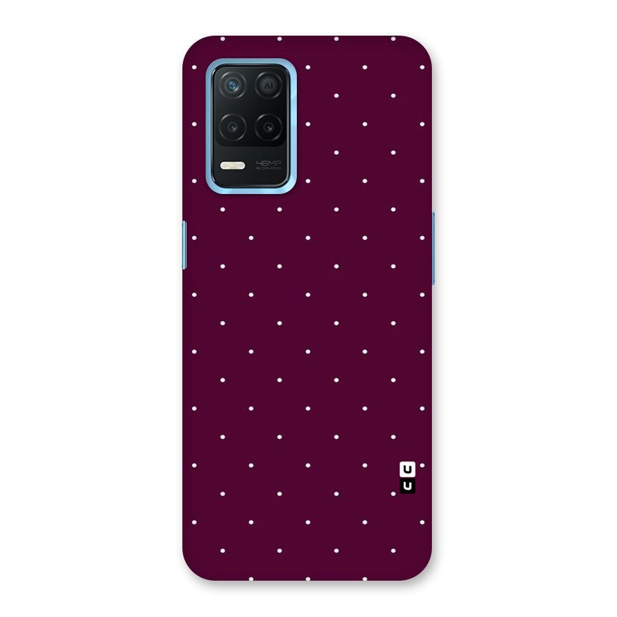 Purple Polka Back Case for Realme Narzo 30 5G