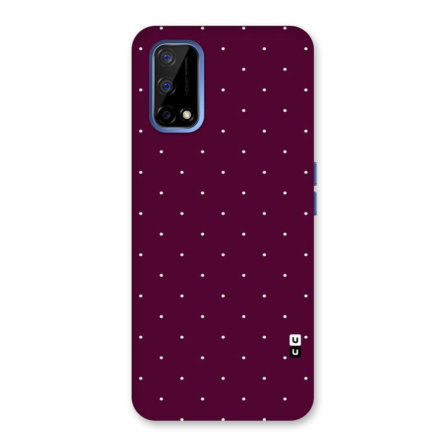 Purple Polka Back Case for Realme Narzo 30 Pro