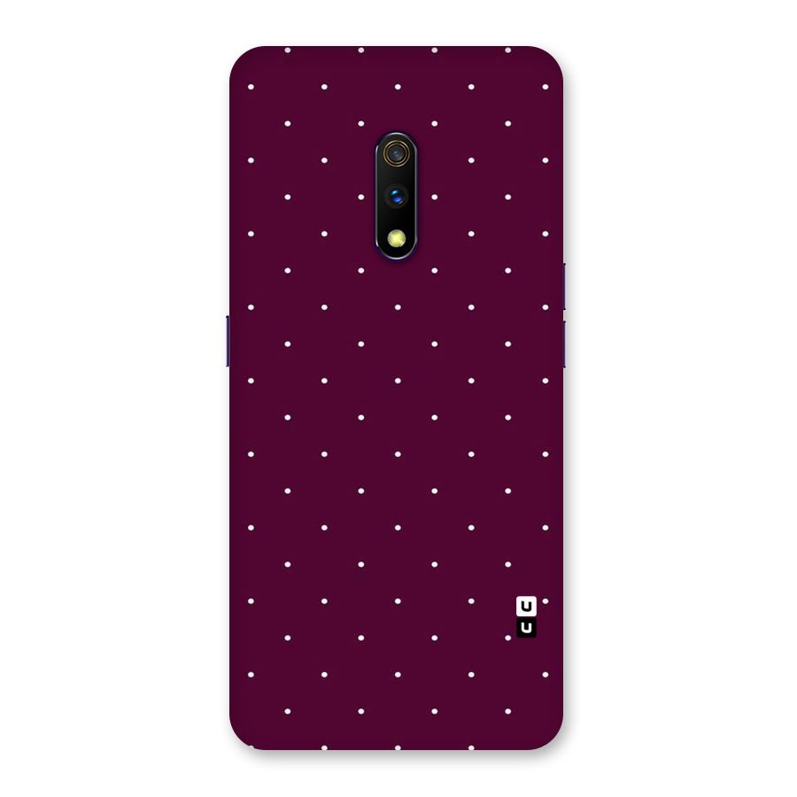 Purple Polka Back Case for Realme X
