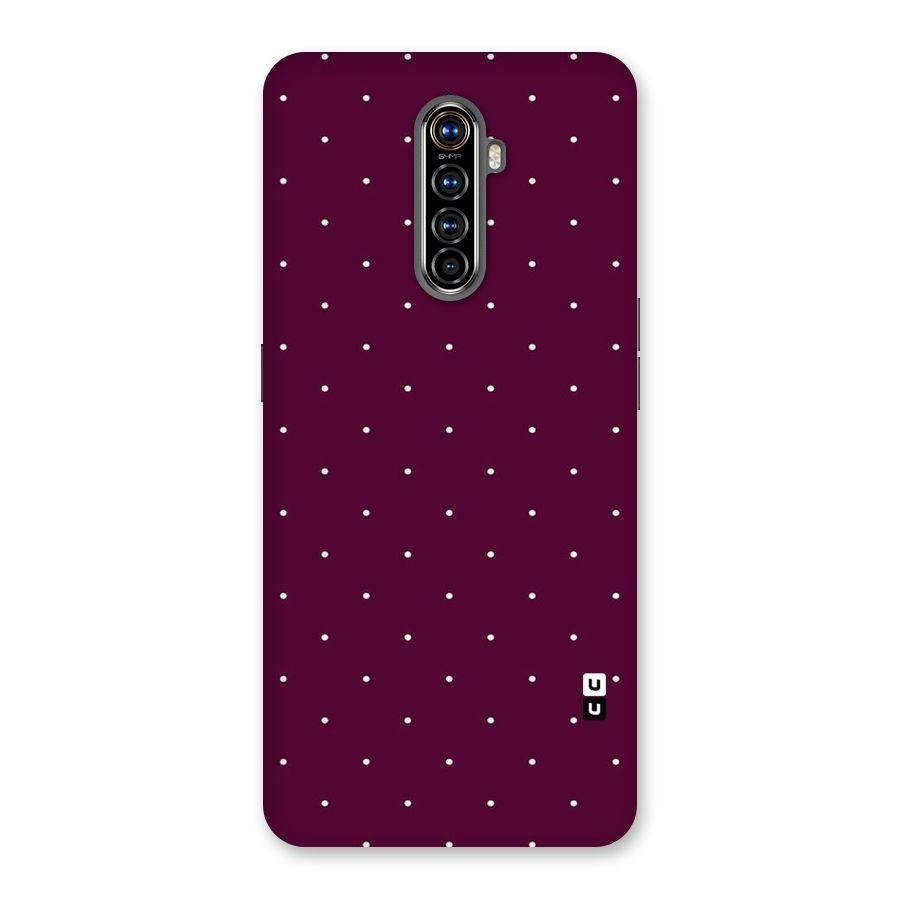 Purple Polka Back Case for Realme X2 Pro