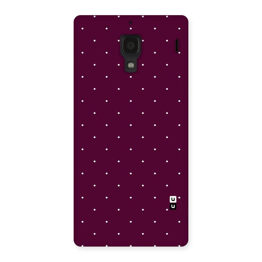 Purple Polka Back Case for Redmi 1S