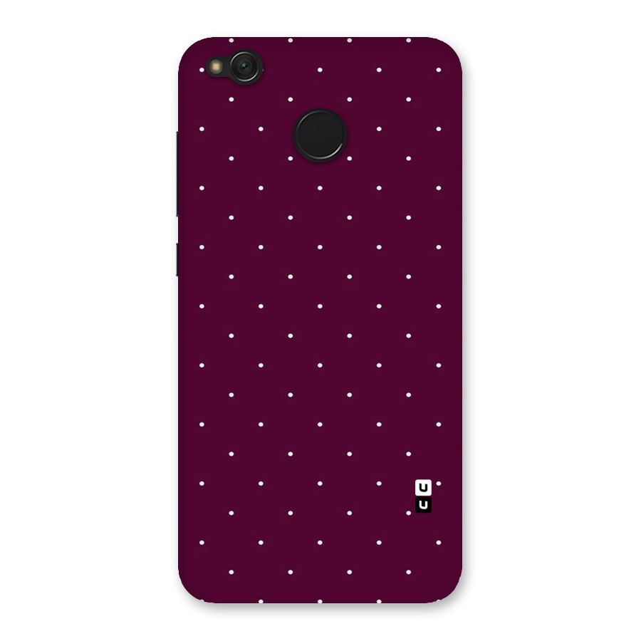 Purple Polka Back Case for Redmi 4