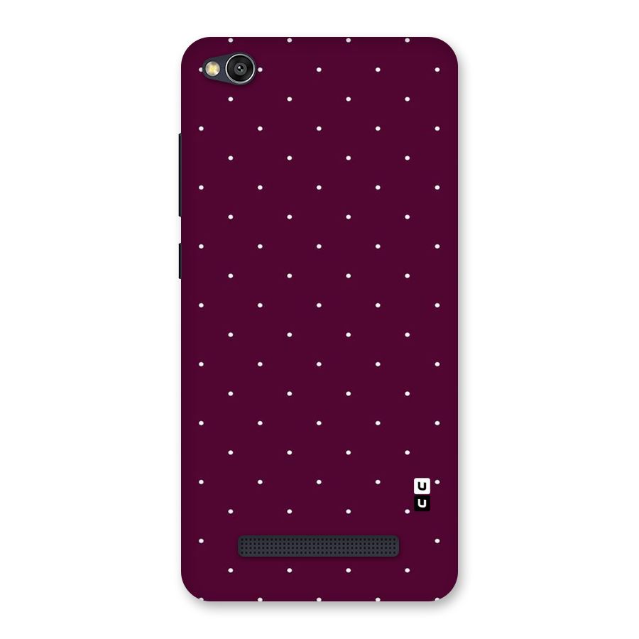 Purple Polka Back Case for Redmi 4A