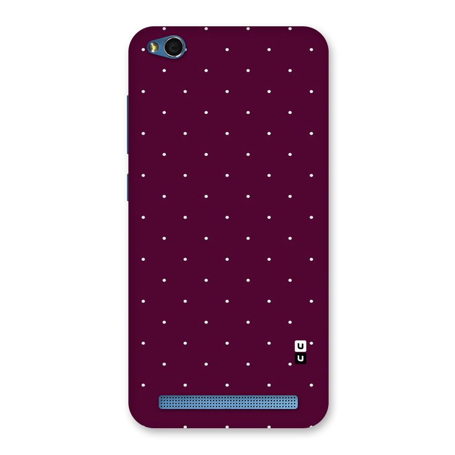 Purple Polka Back Case for Redmi 5A