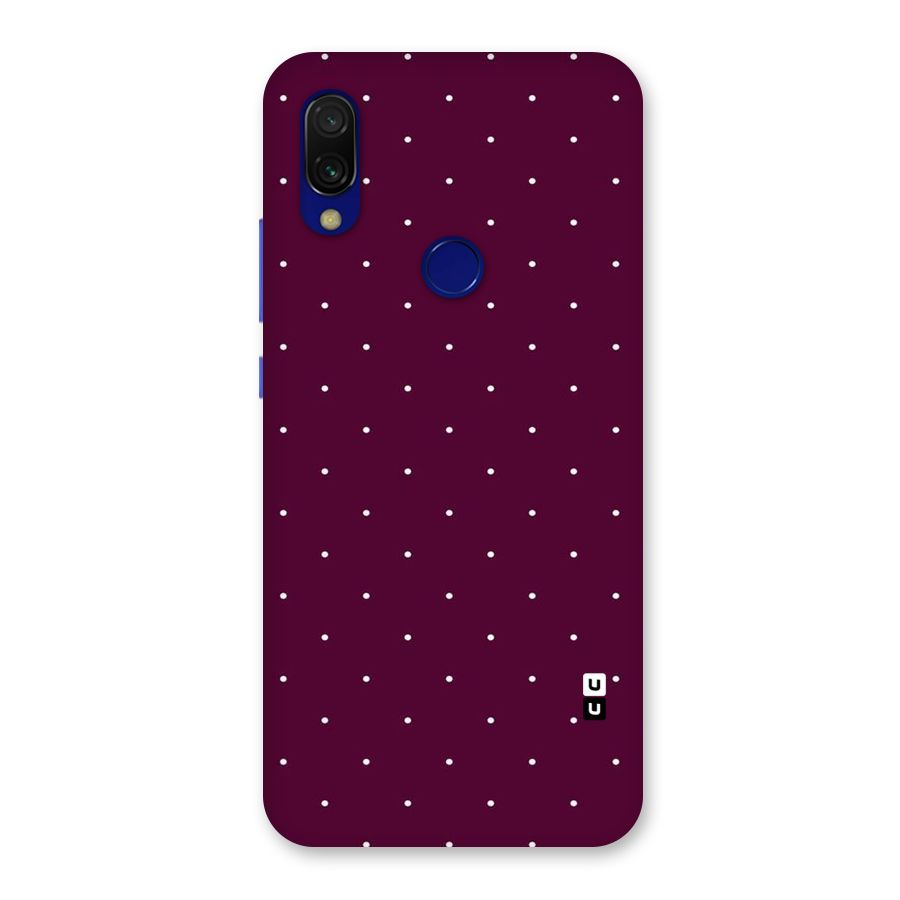 Purple Polka Back Case for Redmi 7