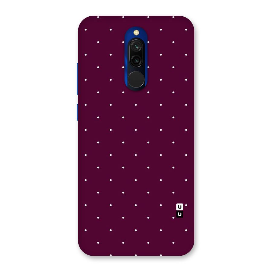 Purple Polka Back Case for Redmi 8