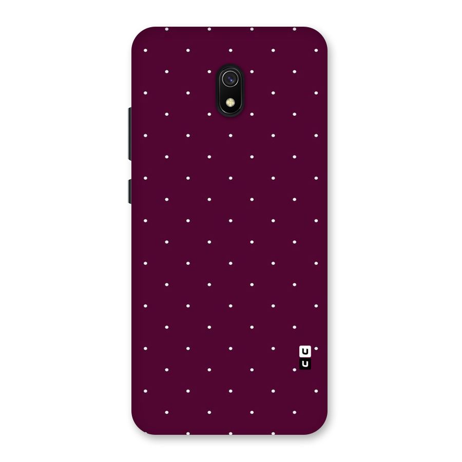 Purple Polka Back Case for Redmi 8A