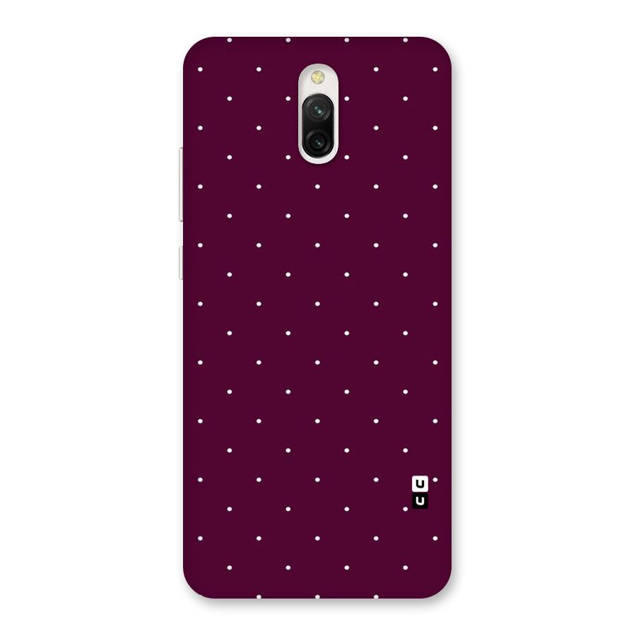 Purple Polka Back Case for Redmi 8A Dual