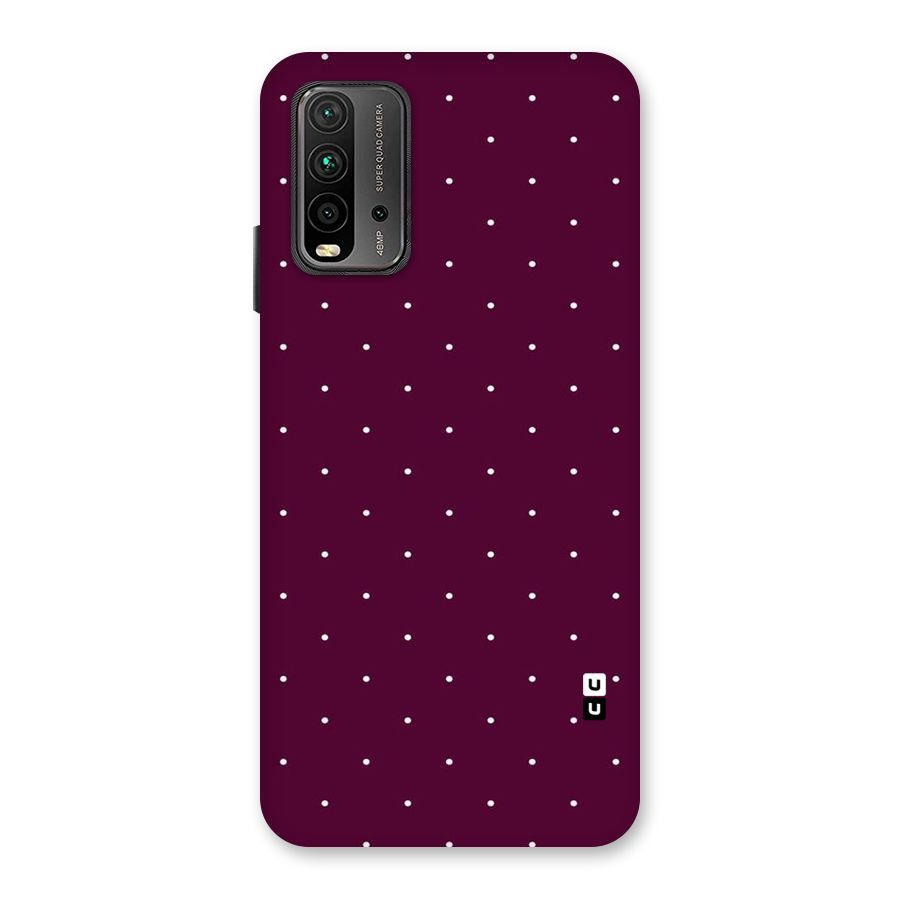 Purple Polka Back Case for Redmi 9 Power